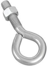 National Hardware N221-309 Eye Bolt, 1/2-13 Thread, 1-3/4 in L Thread, 1 in ID Dia Eye, 2.14 in L Shank, Steel, Zinc